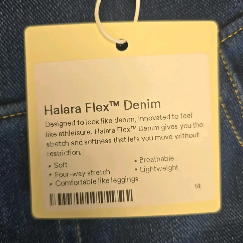 NWT Halara Flex High Waisted Bootcut Jeans Women's Small Blue Stretch Denim